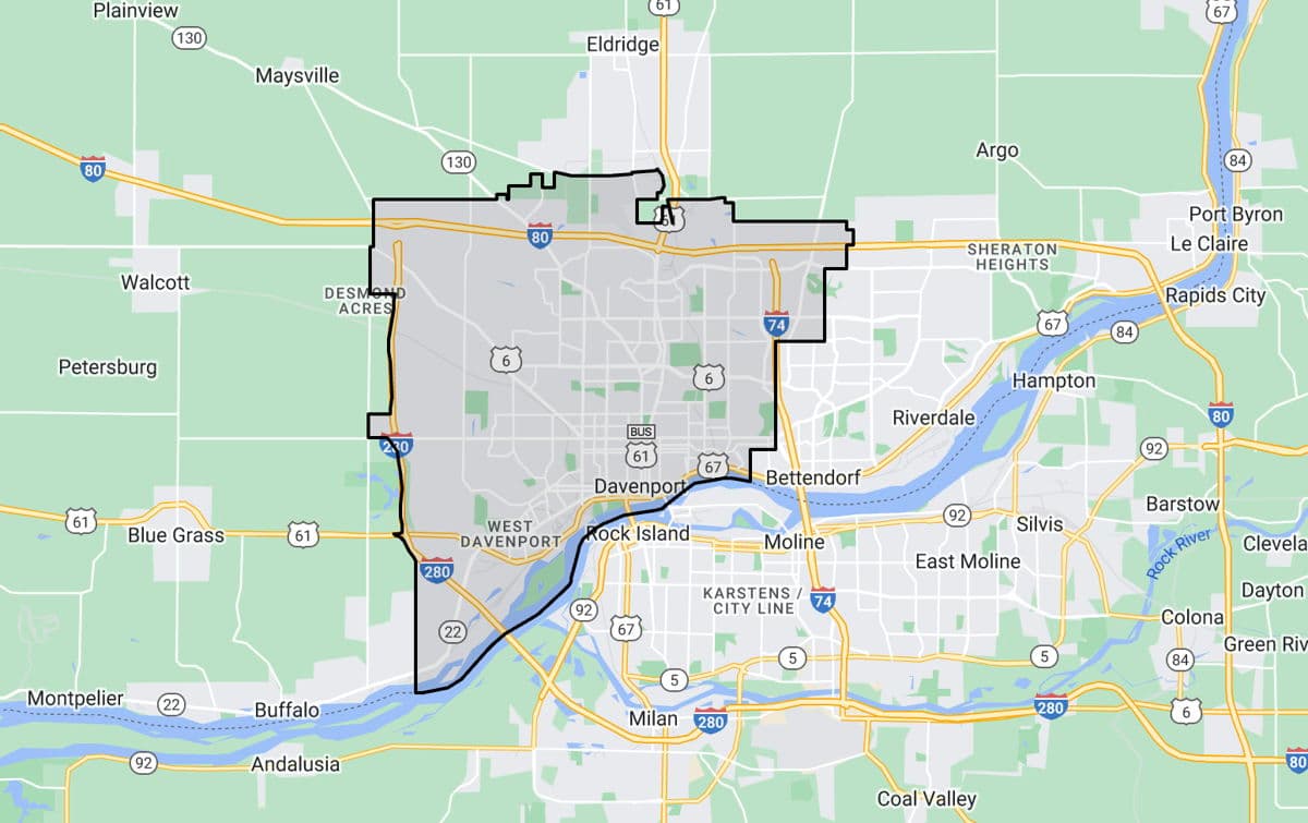 skyview of DAVENPORT